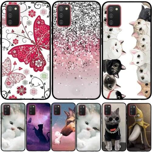 For Samsung Galaxy A02s A12 A32 A52 A72 5G SM-A025F SM-A125F SM-A326B SM-A526B SM-A726B Case Cover Soft TPU Wolf Funda Capa