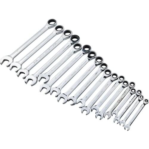 Ratchet wrench Metric Fine Tooth Gear Ring Torque and Socket Wrench Set Nut Tools for Repair