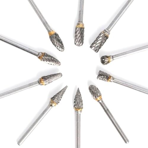Good Quality Solid Tungsten Steel Carbide Rotary File Widely Used in Carpenter Work Carving Wood and Metal Drilling 85AC