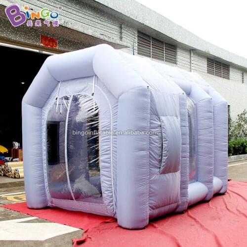 Custom made 4X3X3 meters grey inflatable paint spray booth toy tents