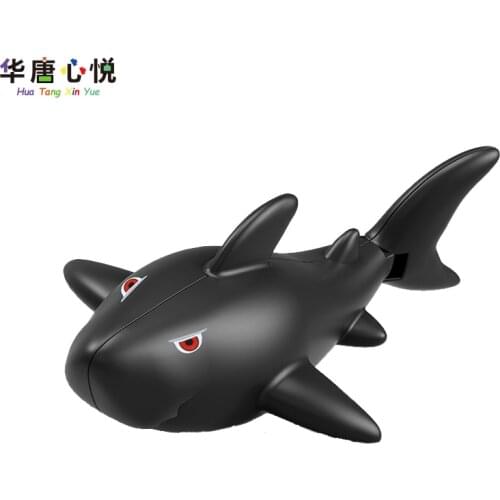 Big Size Black Shark Animals Toys For Children Educational DIY Bricks Models Animal Compatible Building Blocks Accessories Gifts