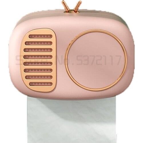 Creative household light luxury tissue box living room dining room carton wall hanging retro tissue box cute girl carton