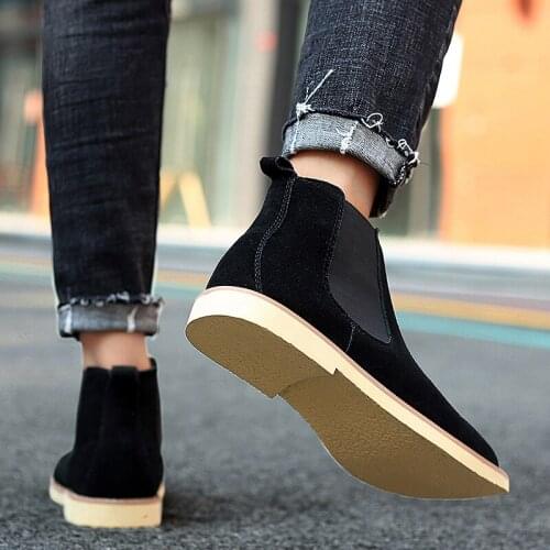 Zapatos Casuales Hightop Shoes Men Casual Leather Mens High Top Sneakers Leisure Fashion For Mens Causal