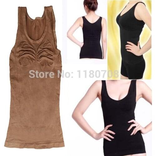 HOT Slimming Bust up Body shaper Tummy Fat Control Camisole Tank Top 2 Colors