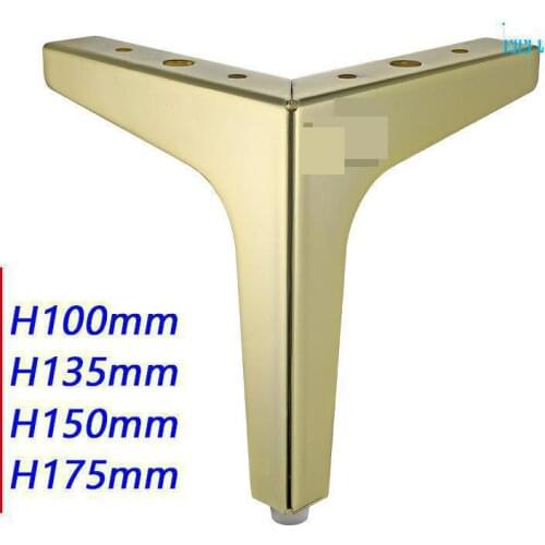 Hardware Sofa Foot Iron Cabinet Triangle Metal Furniture Golden Trident Legs Kitchen Table And Chairs Chair Feet Covers