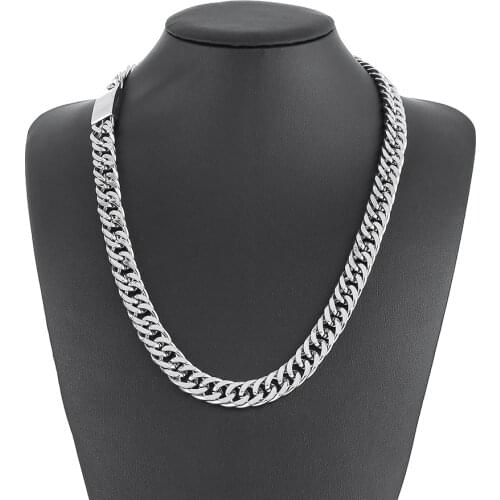 Mens Buddha Necklace Stainless Steel Chain To Silver Color Curb Cuban Link Chain Buddha Necklace Gift for Men 60cm ZTN510-1