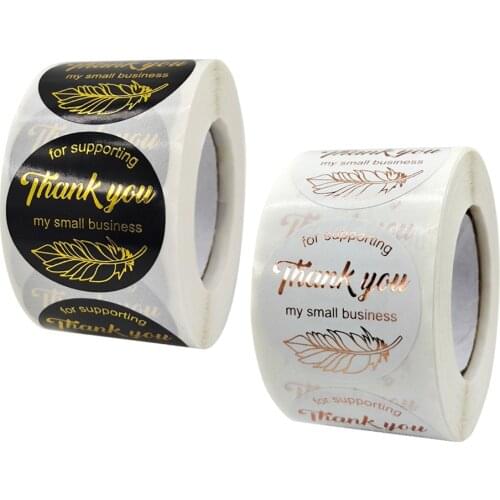 38mm Stickers Thank You For Supporting My Small Business Sealing Labels Gift Box Packing Stationary Stickers Commercial Decor