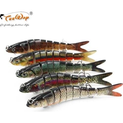 Lifelike Fishing Lure 8 Segment Swimbait Crankbait Hard Bait Slow 30g 14cm With 6# Fish Hooks Fishing Tackle Fishing Wobblers