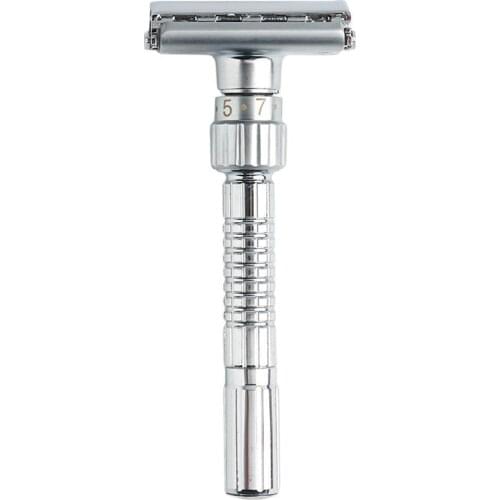Adjustable Double Edge Safety Classic Men Shaving Zinc Shaver Manual Alloy Metal K4G5