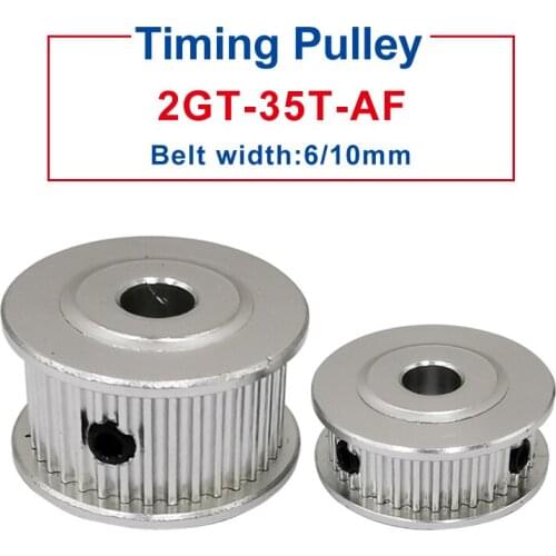 GT2-35T pulley wheel Inner Bore 5/6/6.35/7/8mm Aluminum Pulley width 7/11 mm Match With 6/10mm Timing Belt For 3D Printer parts