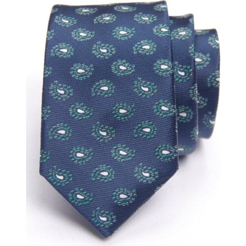 Blue fashion pattern tie with fashion patterned skinny ties men 2020