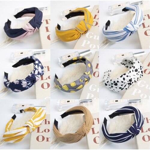 Top Knot Hair Bow Headband Elastic Hairband for Women Hair Accessories Flower Headband Hair Band for Girls Cute Knot Headbands