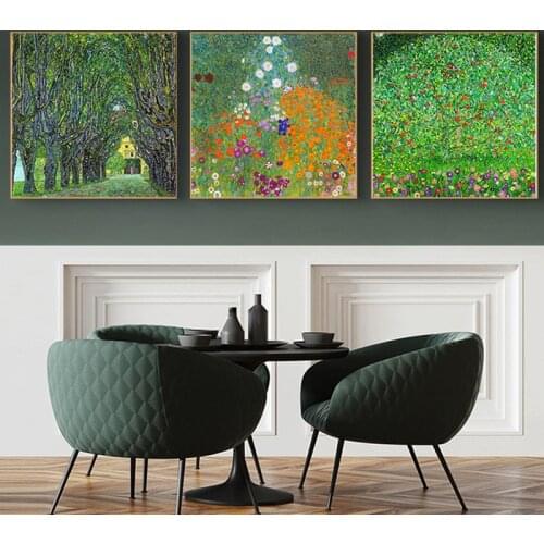 Home Decoration Print Canvas Art Wall Picture Poster Canvas Printing Prints Austrian Artist Gustav Klimt Farmhouse Free Shipping