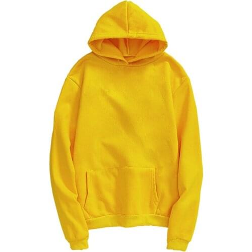 Unisex Man Woman Casual Solid Long Sleeve Hoodie Sweatshirt Plus Size Ladies Hoodie Couple Lovers Oversized Pullover Hoodie