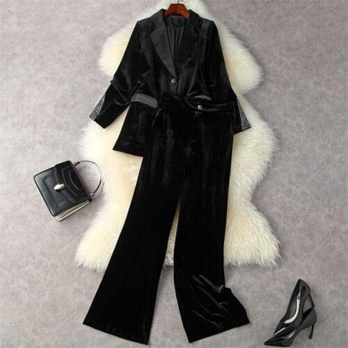 Женские брючные костюмы ZJYT China At AliExpress