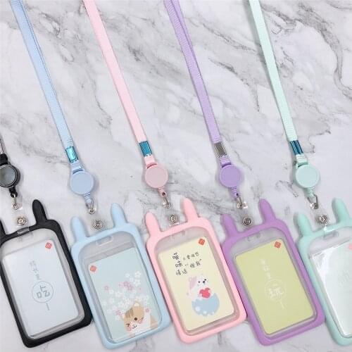 1 Pcs Fashion Lanyard Retractable Nurse Badge Reel Clip Badge Holder Students Doctor Id Card Holder
