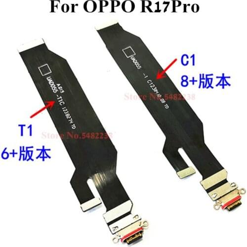 100% Original USB Charging Port Flex Cable For OPPO R17 Pro USB Motherboard Connector main board Data transfer Ribbon Flex cable