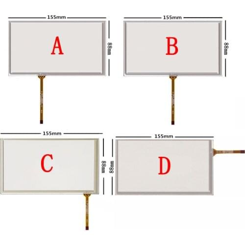 155*88mm Touch screen digitizer For HSD062IDW1 6.2 inch car-DVD Touch screen