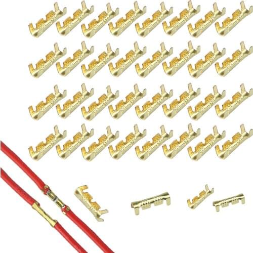 50pcs/100pcs 453 U-shaped terminal tab cold inserts connectors cold terminal small teeth fascia terminal,0.3-1.5mm2