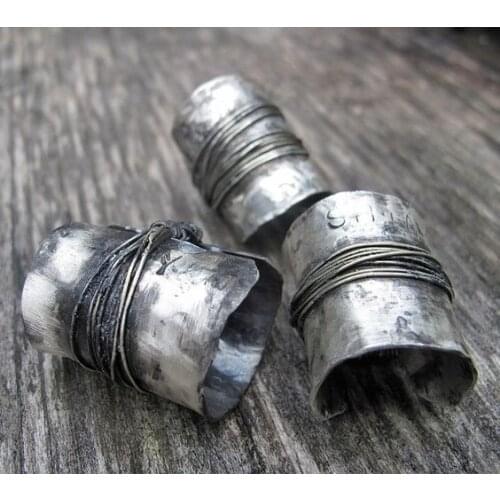 925 STERLING SILVER HAND İŞCİLİĞİ TIGHT KNOT LONG MALE RING