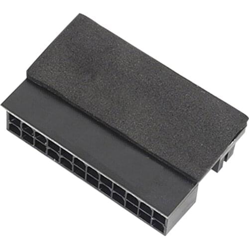 24Pin ATX Power Supply Adapter 90 Degree Power Wire Mounting Connector Steering Head for Desktop Computer Motherboard Accessorie