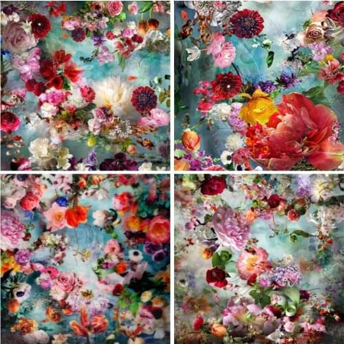 5D DIY flower diamond painting picture full square full diamond embroidery gift mosaic mosaic home decoration cross stitch kit