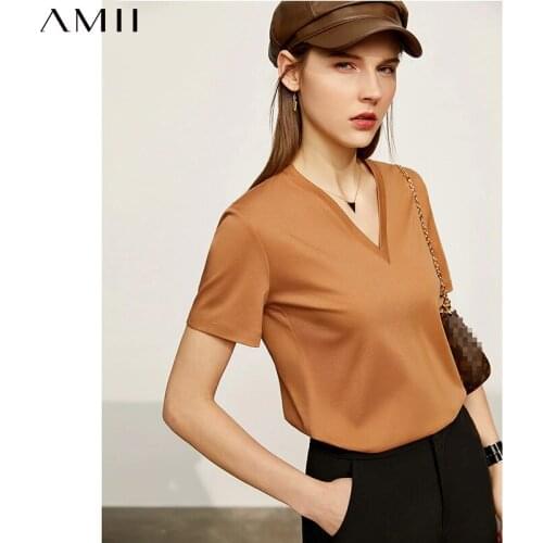 Женские футболки Amii China At AliExpress