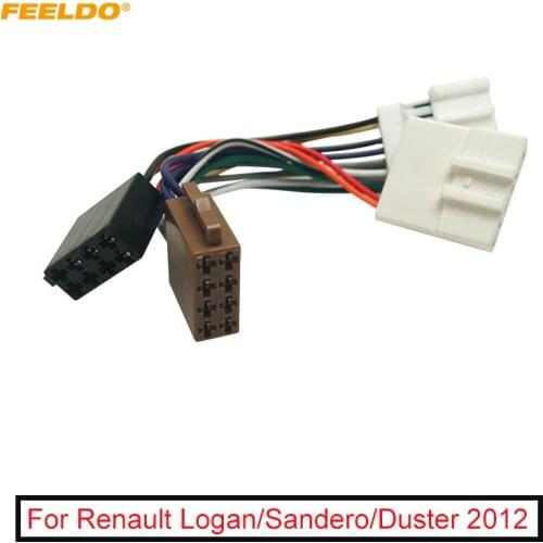 Car CD Radio Wiring Harness Original Head Units Cable For Renault Logan/Sandero/Duster to ISO Stereo Conversion Plug Wire Adapte