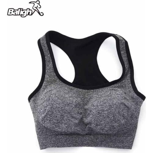 Balight Women Stretchy Fitness Quick-drying Wicking Padded Sports Yoga Bra Crop Tops Female fitness gym sport underwear