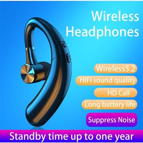F18 Wireless Bluetooth-Compatible Hanging In Ear Earphones 5.2 Headphones Music Headset Stereo suitable for Sports