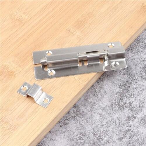 Stainless steel bolt thickened bolt 3/4/5 inch door buckle door bolt door bolt lock anti-theft wooden door lock