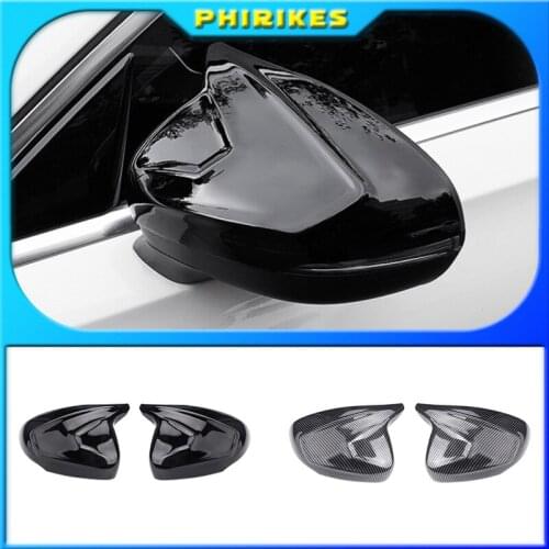 Car Horns Rearview Mirror Cover For Mercedes Benz A Class CLA W177 C118 2018-2020 Left Hand Drive Mirror Cover Decoration