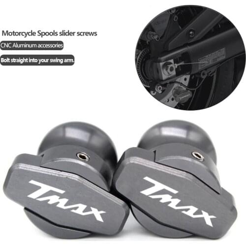 For YAMAHA TMAX530 TMAX500 T-MAX 530 T-MAX530 TMAX 530 500 Motorcycle CNC Frame Stands 6MM Screws Sliders Swingarm Spools Slider