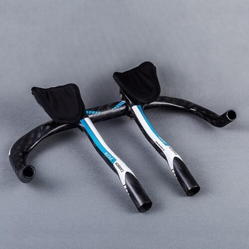 FCFB Road Bike Full 12k Carbon Travel Cycling Aero Bar Bicycle TT Handlebars Rest Handlebar