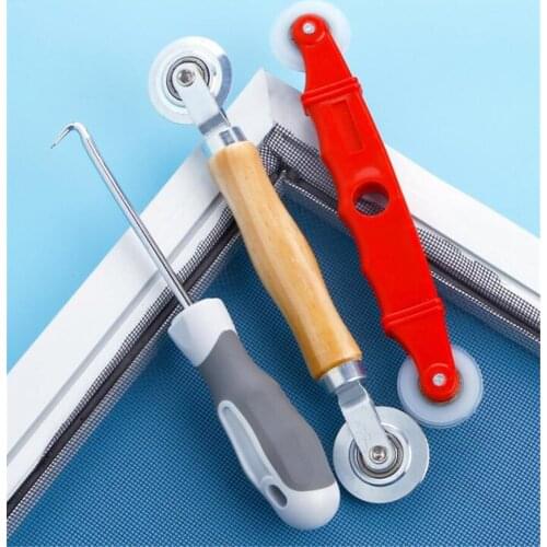 Electroplating Window Screen Roller Spline Repair Roller Hand Spline Roller Rolling Tool DIY Premium Low-Carbon Steel Roller