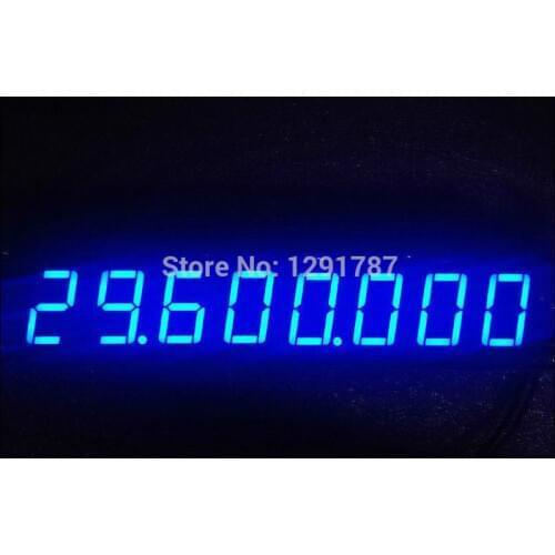 Blue 0.1 to 60MHz 20MHz to 2400MHZ 2.4GHz RF Signal Frequency Counter Cymometer Meter Tester