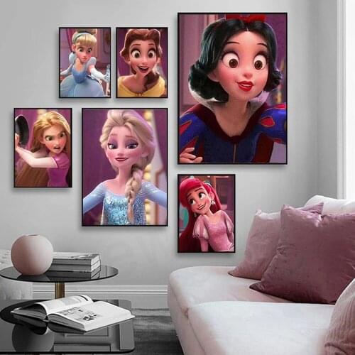 5D Rhinestone Painting Disney Princess Nautical Mosaic Beautiful Girl Living Room Home Decoration Wall Hanging Art Painting