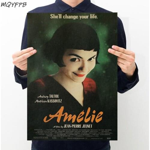 Classic Movies Amelie Kraft Paper Poster Wall Decoration Painting Household Products