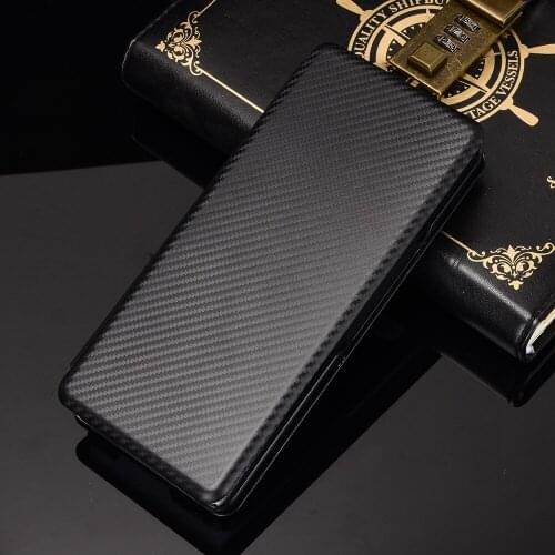 Magnetic Carbon Fiber Flip Leather Wallet Case For Samsung Galaxy Z Fold 3 / Z Fold 2 Holder Walle Cover Phone Case