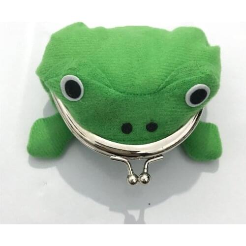 Ninja Uzumaki Frog Purse Cosplay Props Luminous Headwear Anime Cartoon Hapyto Flannel Animal Toy Coin Wallet Holder