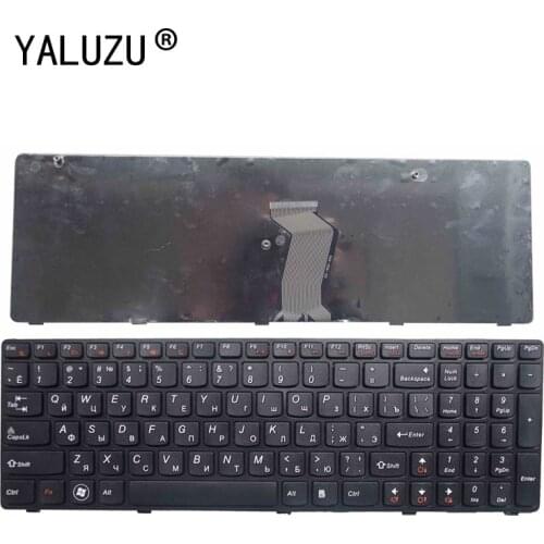 NEW RU Keyboard for Lenovo T4G8-RU G580 Z580A G585 Z585 Russian laptop Keyboard with Frame black