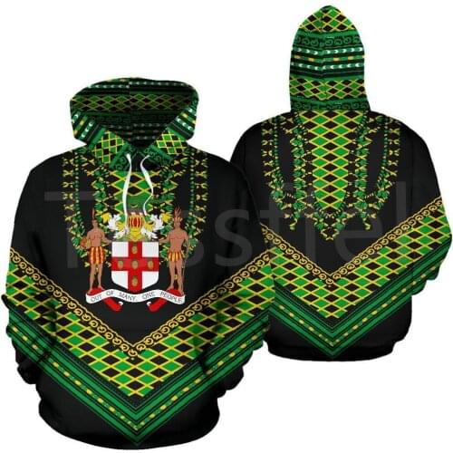 Tessffel County Flag Africa Jamaica King Emblem Lion NewFashion Tracksuit 3DPrint Men/Women Streetwear Autumn Casual Hoodies B-9