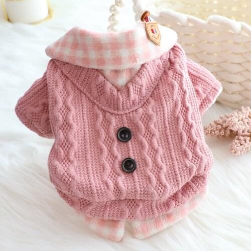 Dog Clothes Knitted Pets Dogs Clothing Chihuahua Puppy Pet Clothes for Small Medium Dog Coat Sweater Winter Warm Ropa Para Perro