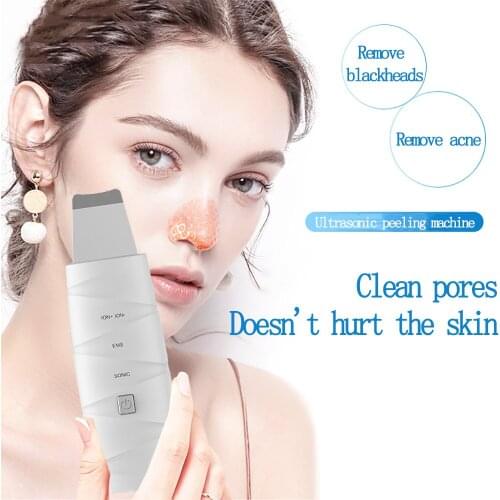Skin Ultrasonic Scrubber Vibrate Peeling Shovel Facial Pore Cleaner Face Remove Dirt Blackhead Reduce Wrinkles Skin Care Tools