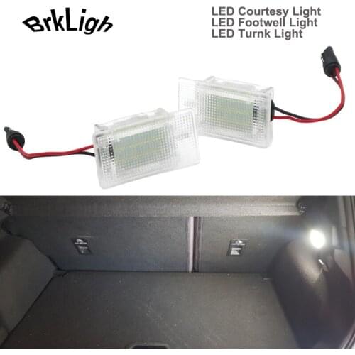 2Pcs LED Luggage Compartmeng Light Courtesy Footwell Lamps For Ford Fiesta Escort Puma Sierra Scorpio Transit Cougar Ecosport