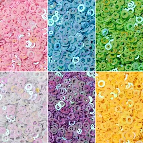 20g/Bag Round 6mm PVC Heart Confetti Glitter Sequins For Crafts Nail Art Decoration Paillettes Sequin DIY Sewing Accessories Gir