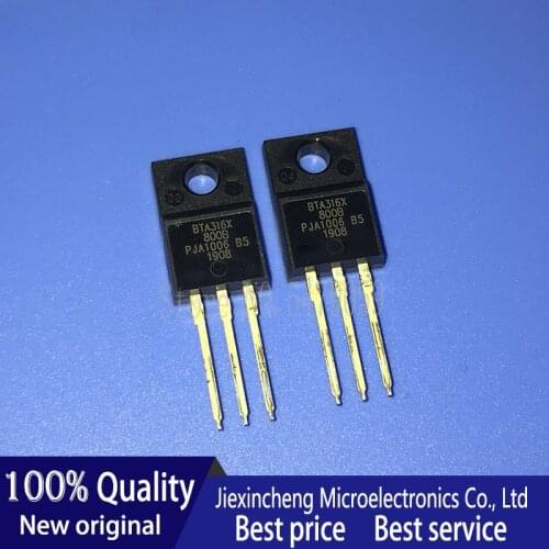 5PCS BTA316X-800B BTA316X 16A 800V TRIAC TO220F New original