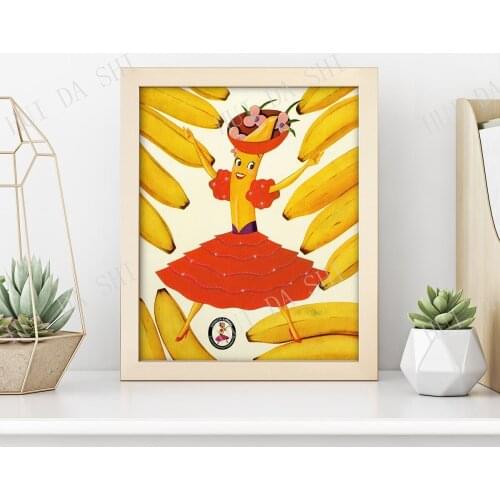 Banana Print • 1940s Crazy Kitchen Kitsch