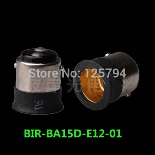 Free shipping 10/pcs lot BA15D to E12 Adapter converter adapter