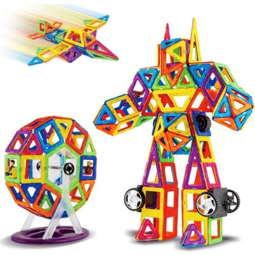Big Size Magnetic Designer Construction Set Model & Building Toy Magnets Magnetic Blocks Educational Toys for Children with Box